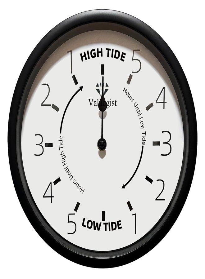 Valuegist Tide Clock 10 inch Nautical Wall Hanging Boat Using Tide Clock High Tide Low Tide, Nautical Wall Clock for Weather Station, Wall Decor, Boat Accessories - Image 1